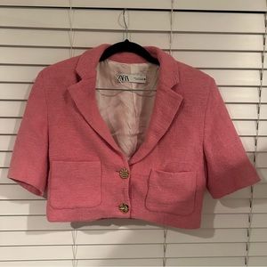 Zara crop blazer